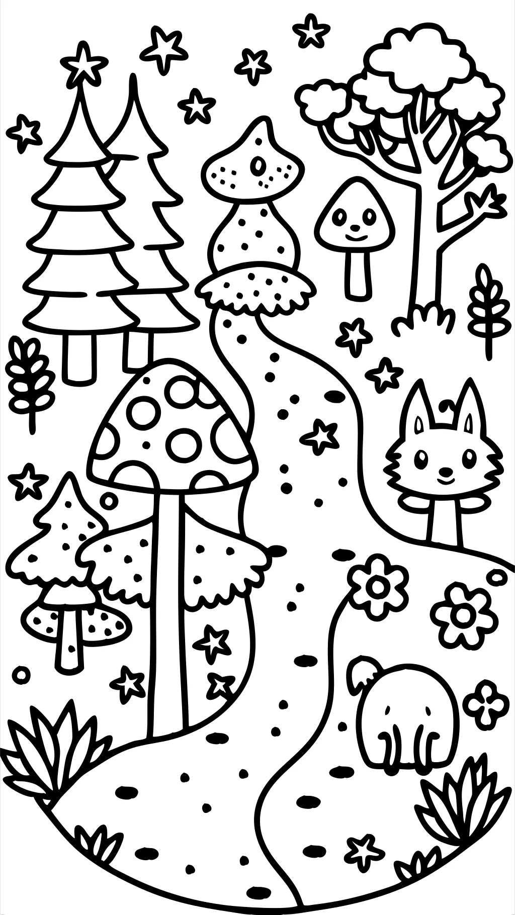 black and white coloring page